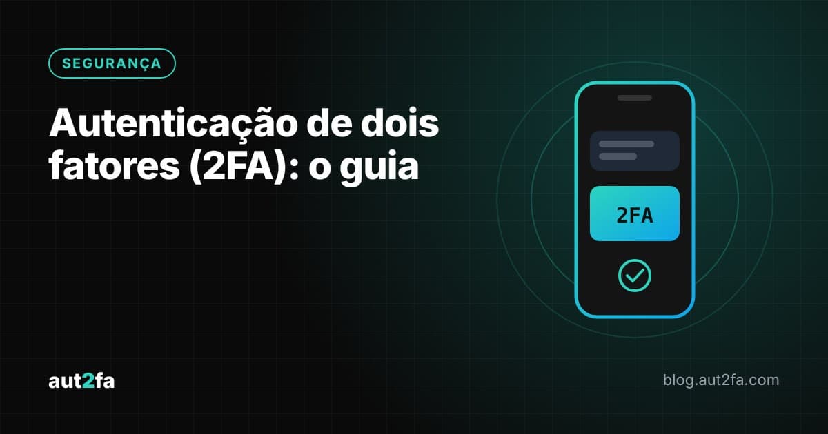 Ilustração de um cadeado com dois fatores: senha e código no celular