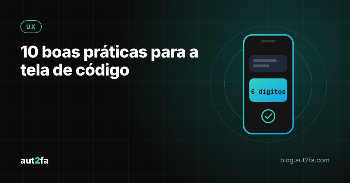 Tela de aplicativo com campo de código de verificação de 6 dígitos e botão de reenviar