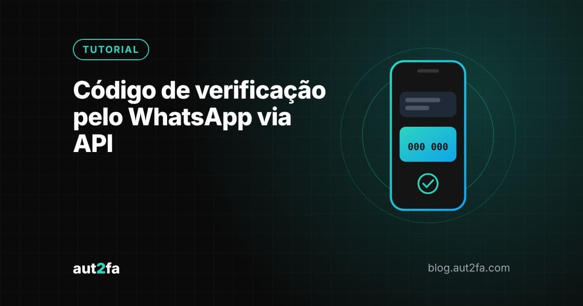 Tela de conversa do WhatsApp mostrando um código de verificação de 6 dígitos